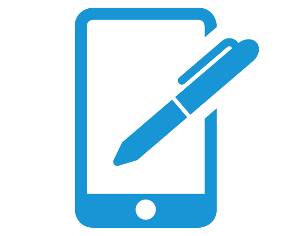 Smartphone Report-App - advasco | icon blue